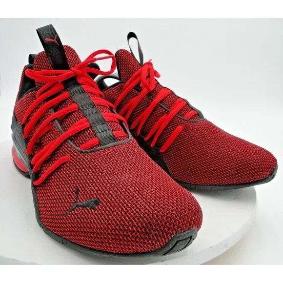 Puma Mens Axelion 192488 03 Red Casual Shoes Sneakers Size 11 - Picture 1 of 10